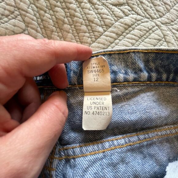 Sasson Modern Basics Vintage 90's High Waisted Mom Jeans Acid Washed Size 12 - Picture 14 of 15